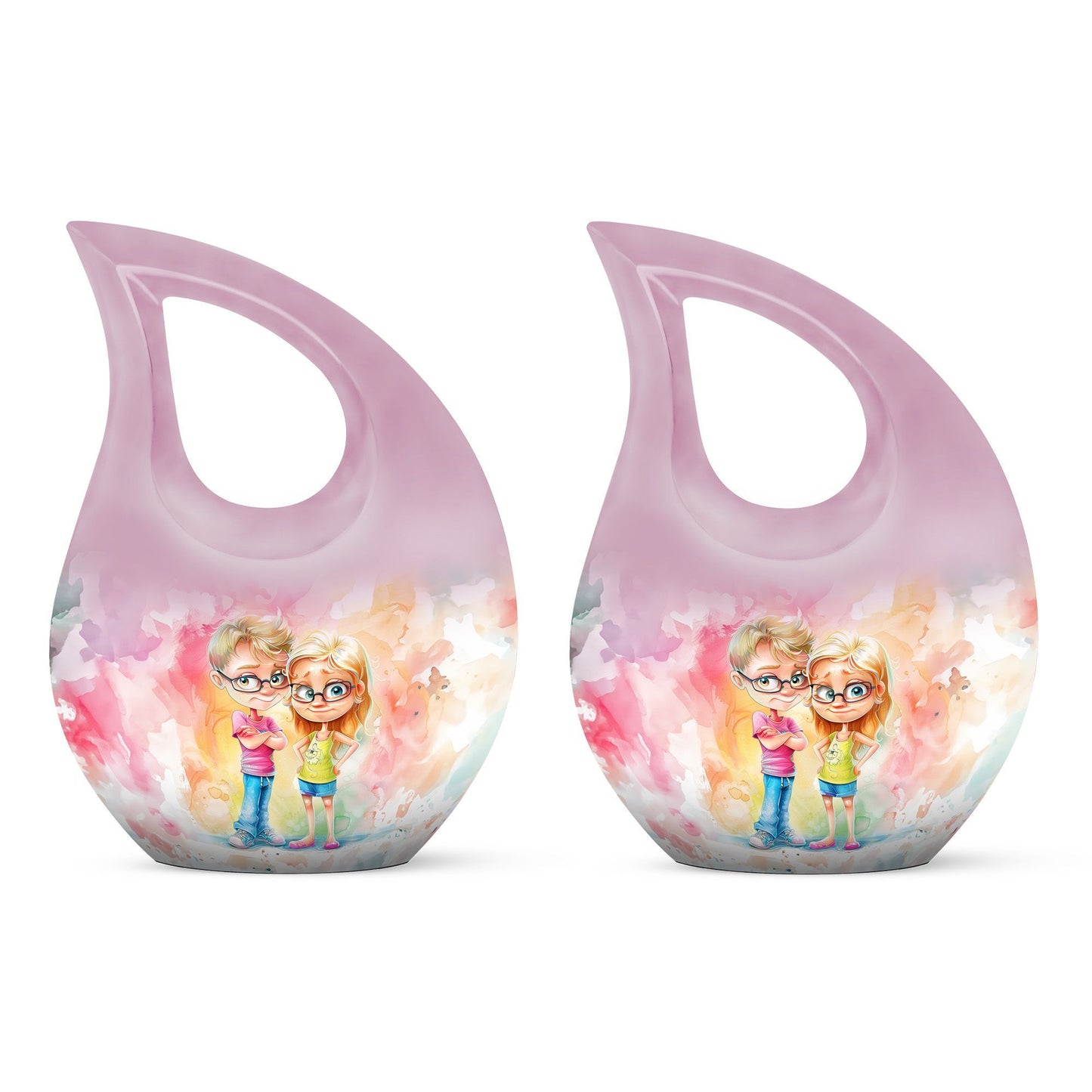 10-Inch Aluminium Brother and Sister Large Urn 