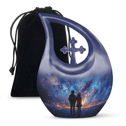 Modern 10-inch Brother and Sister Urn