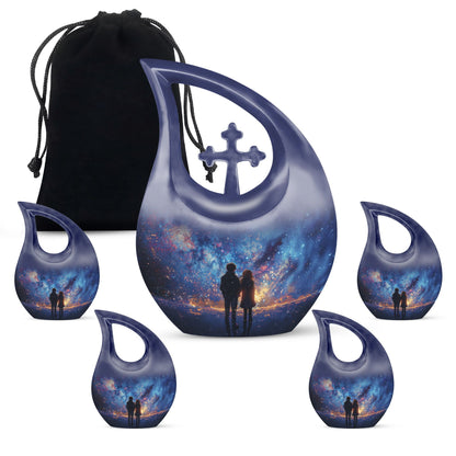 Modern 10-inch Brother and Sister Urn