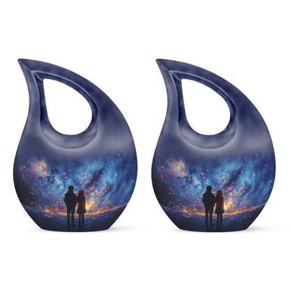 Modern 10-inch Brother and Sister Urn