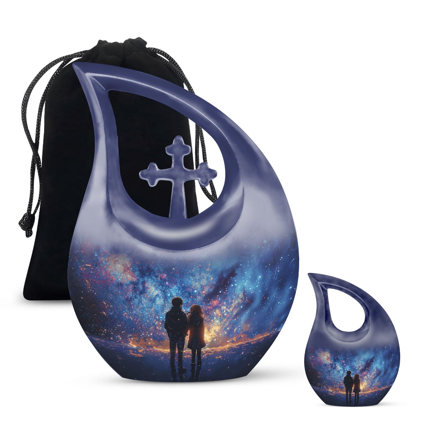 Modern 10-inch Brother and Sister Urn