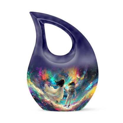 10-inch Brother and Sister Cross Drop Design Memorial Urn
