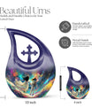 10-inch Brother and Sister Cross Drop Design Memorial Urn