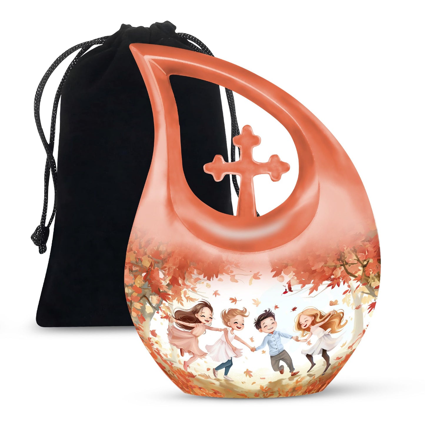 10-inch Brother and Sister themed memorial urn