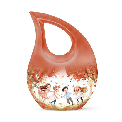 10-inch Brother and Sister themed memorial urn