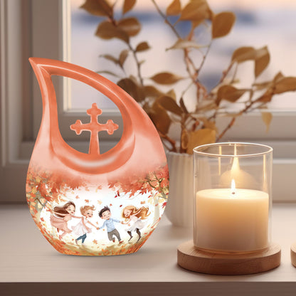 10-inch Brother and Sister themed memorial urn