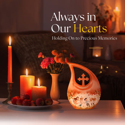 10-inch Brother and Sister themed memorial urn