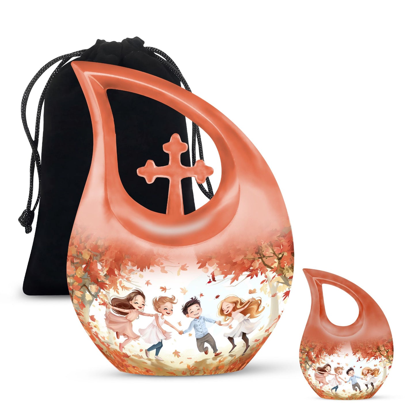 10-inch Brother and Sister themed memorial urn