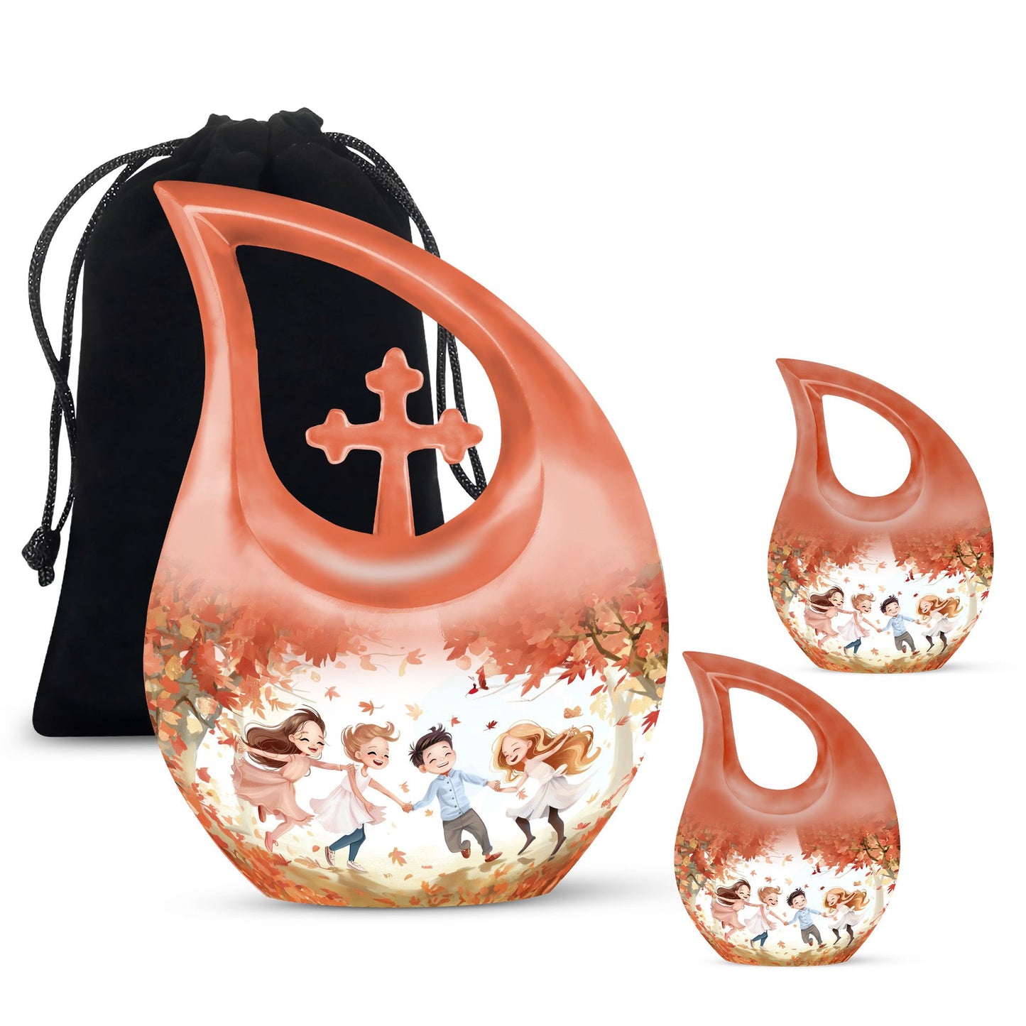 10-inch Brother and Sister themed memorial urn