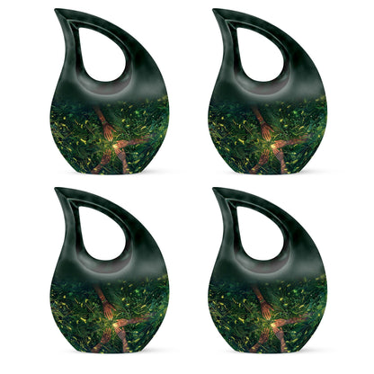 10 Inch Cross Drop Hand Urn,