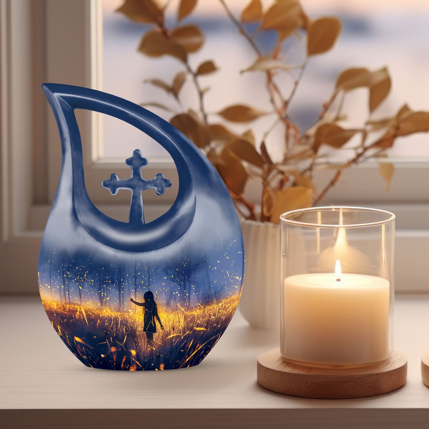 10-inch Twilight Forest Urn,