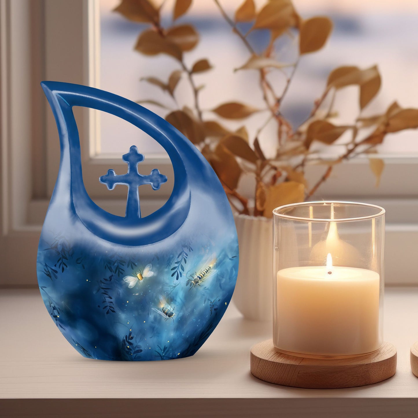 Affordable 10-inch Butterfly Urn
