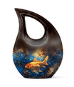 10 inch Cross Drop Fish Urn, 