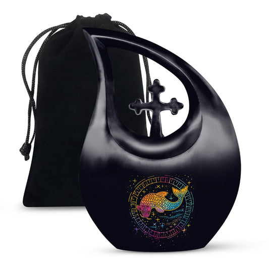 10-inch Cross Drop Fish Urn