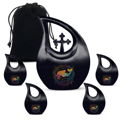 10-inch Cross Drop Fish Urn