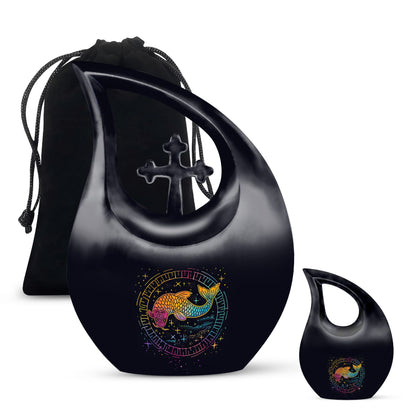 10-inch Cross Drop Fish Urn