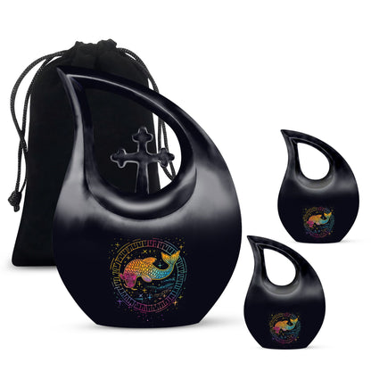 10-inch Cross Drop Fish Urn