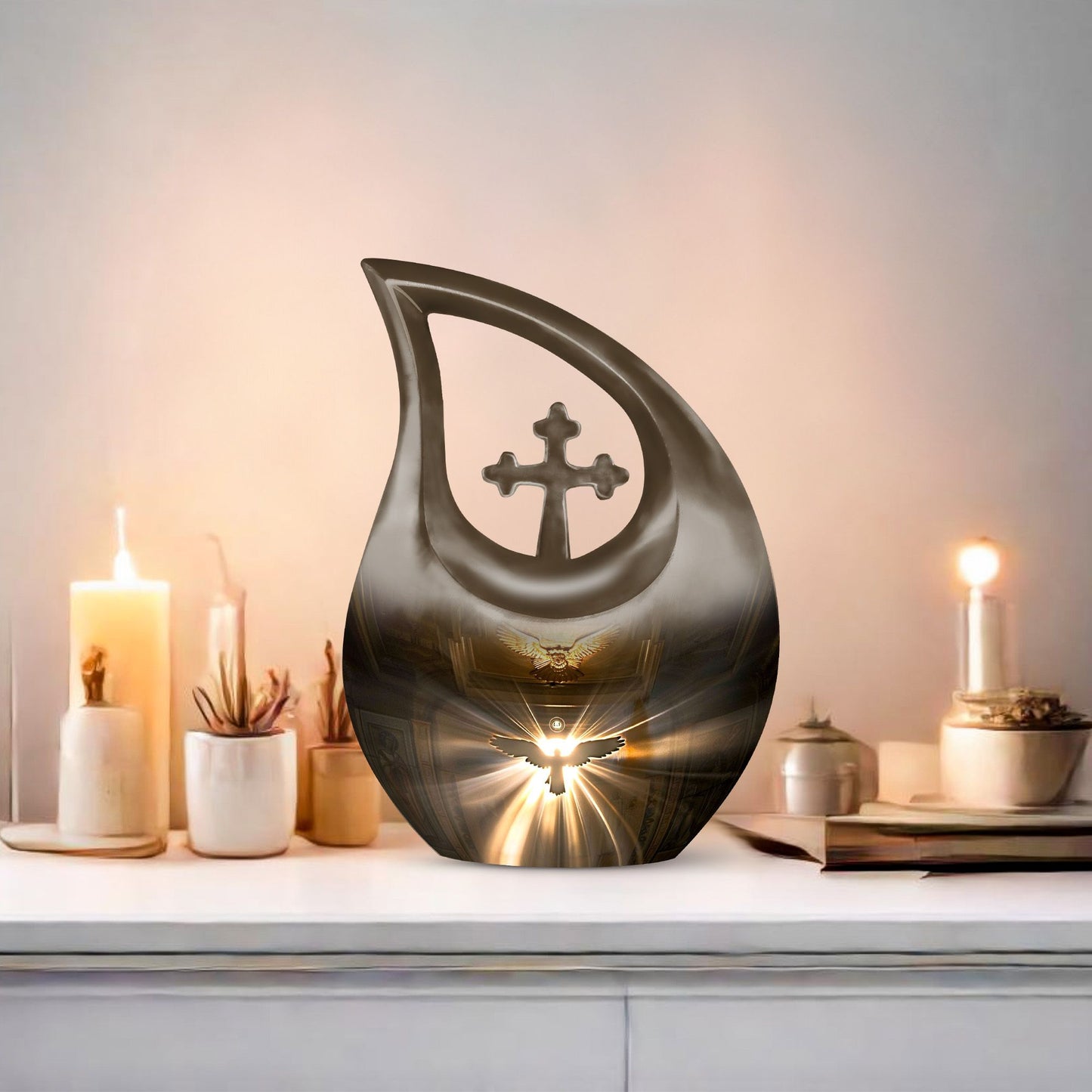 10-inch Catholic Urn 