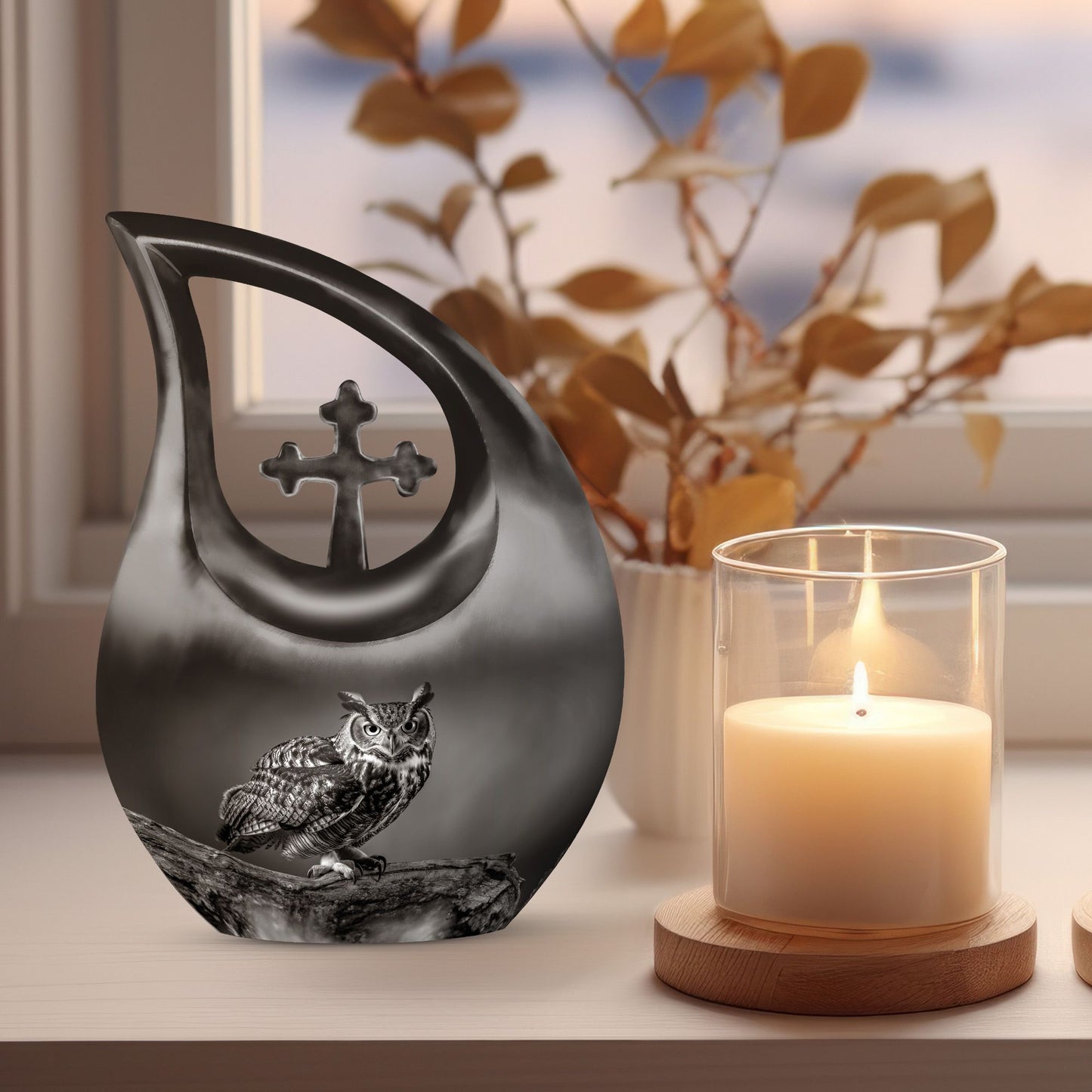 10-inch Owl Urn 