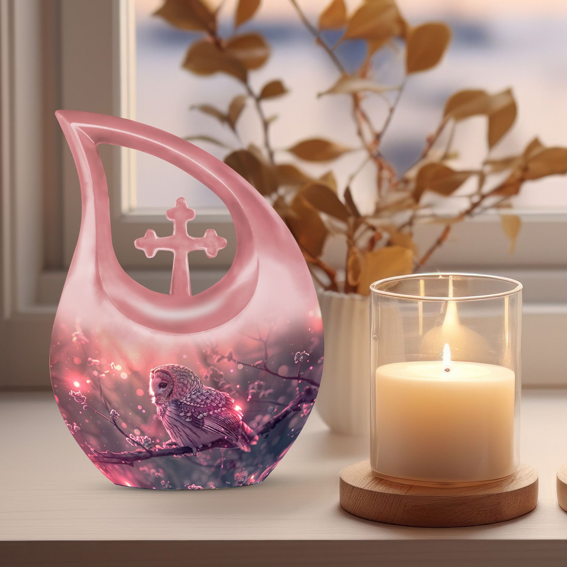 10-inch Owl Urn, 