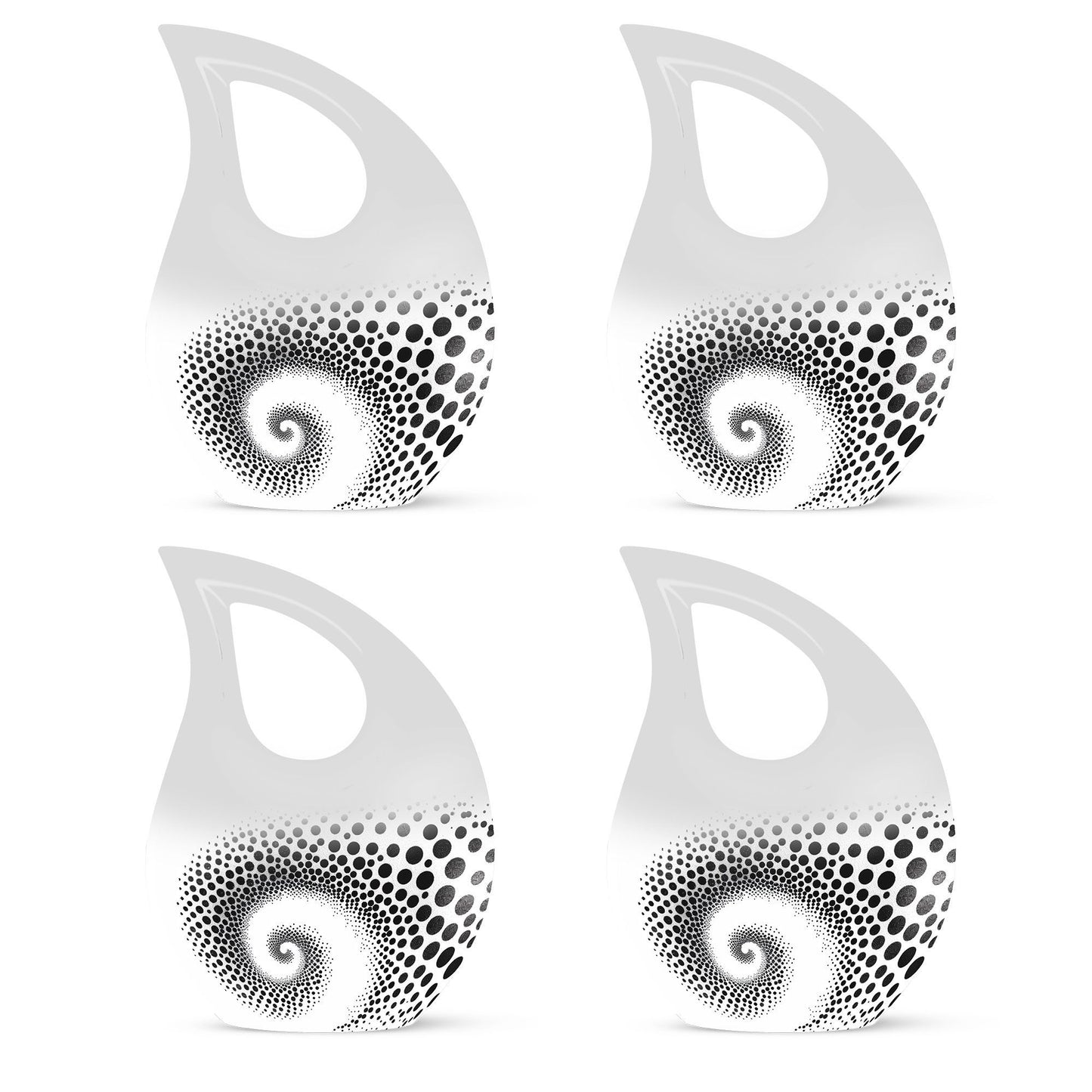 Cross Drop design, Spiral Urn