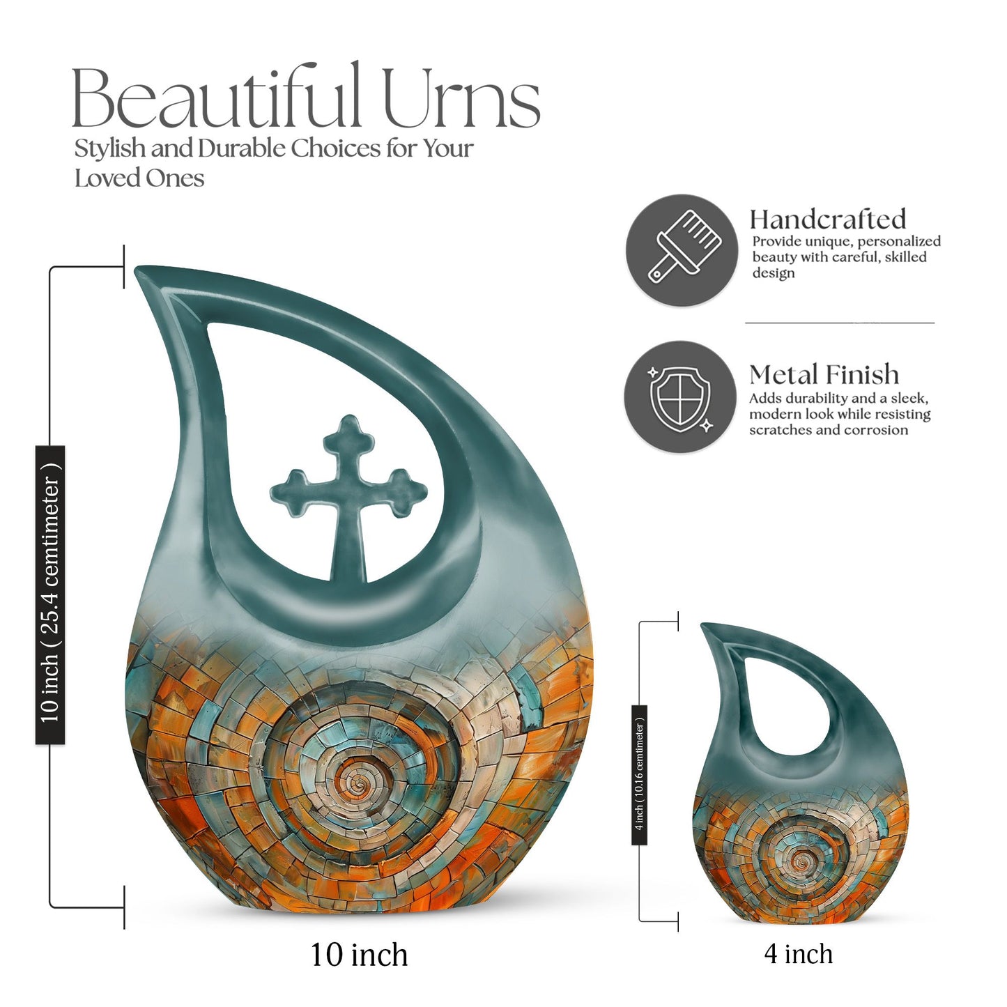 10-inch Spiral Urn 