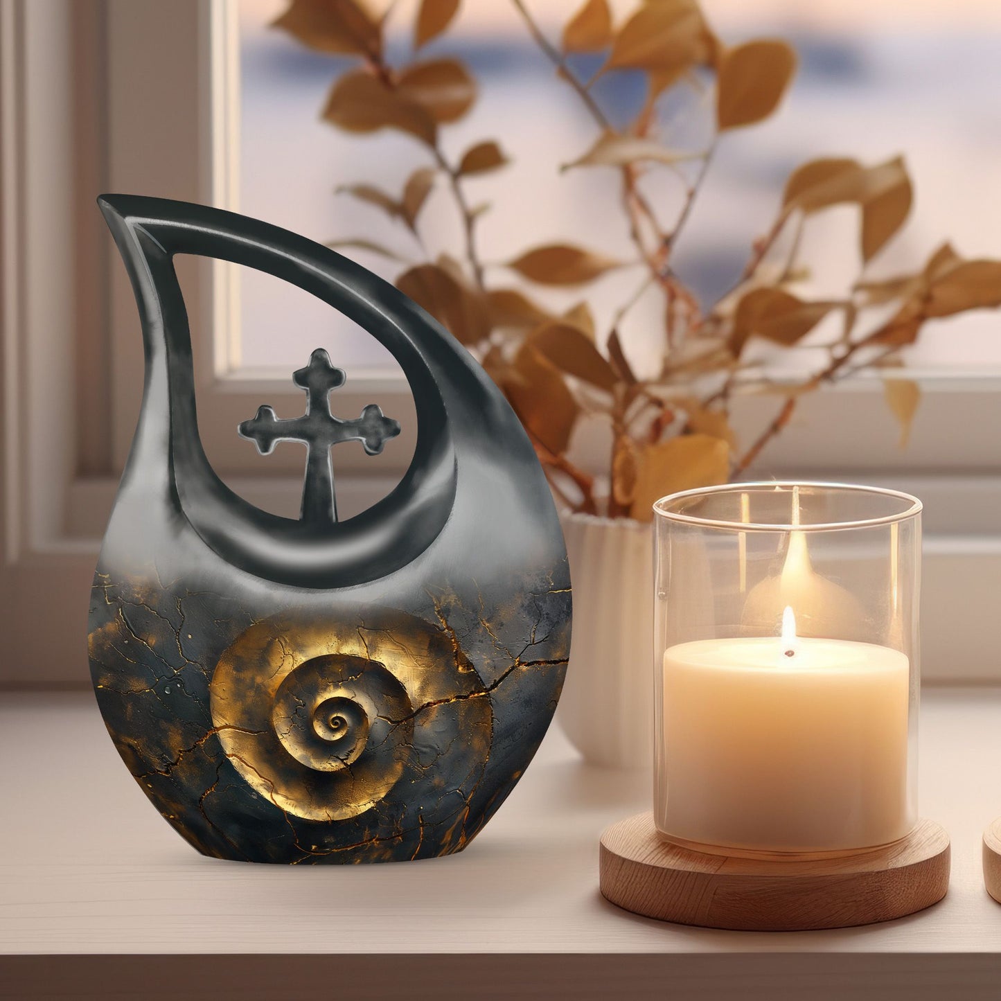 10-inch Spiral Urn