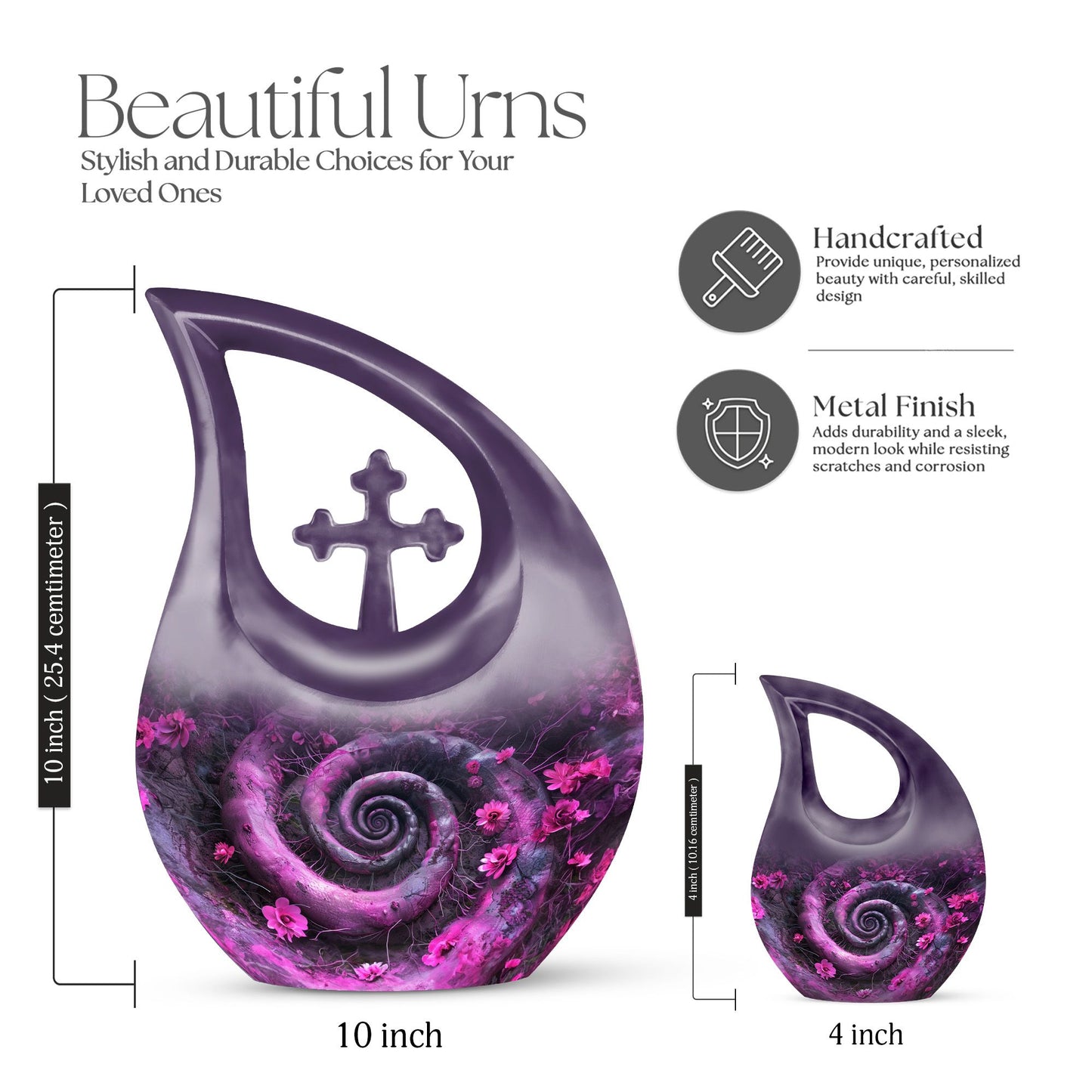 10-inch Spiral Urn