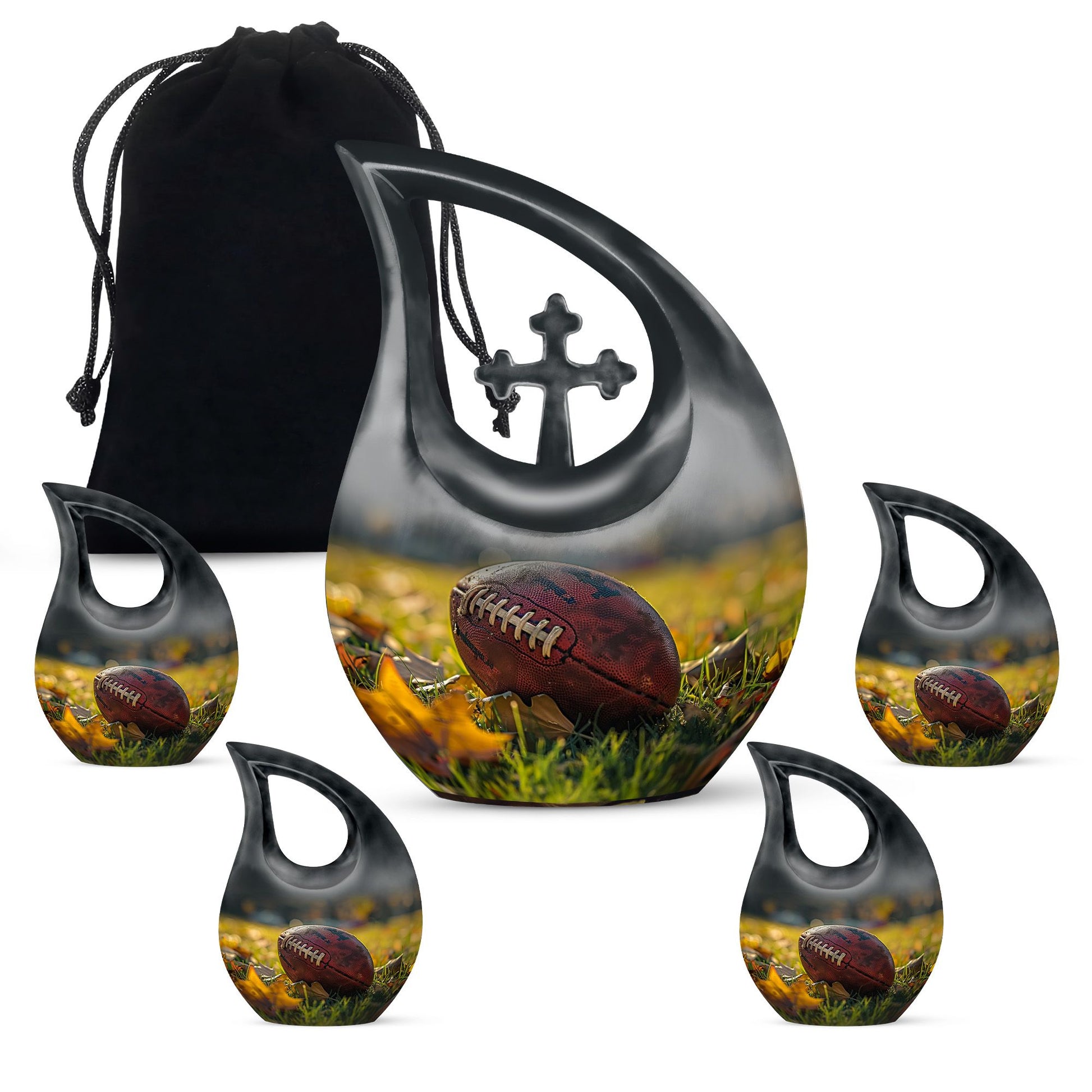 10-inch Aluminium Football Urn 