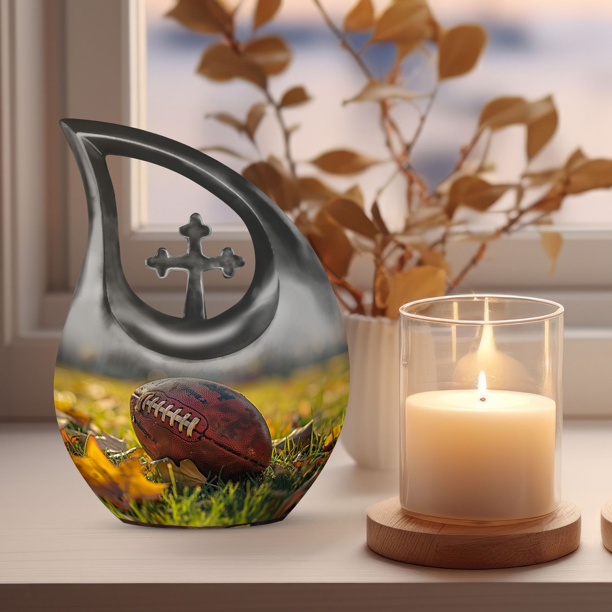 10-inch Aluminium Football Urn 