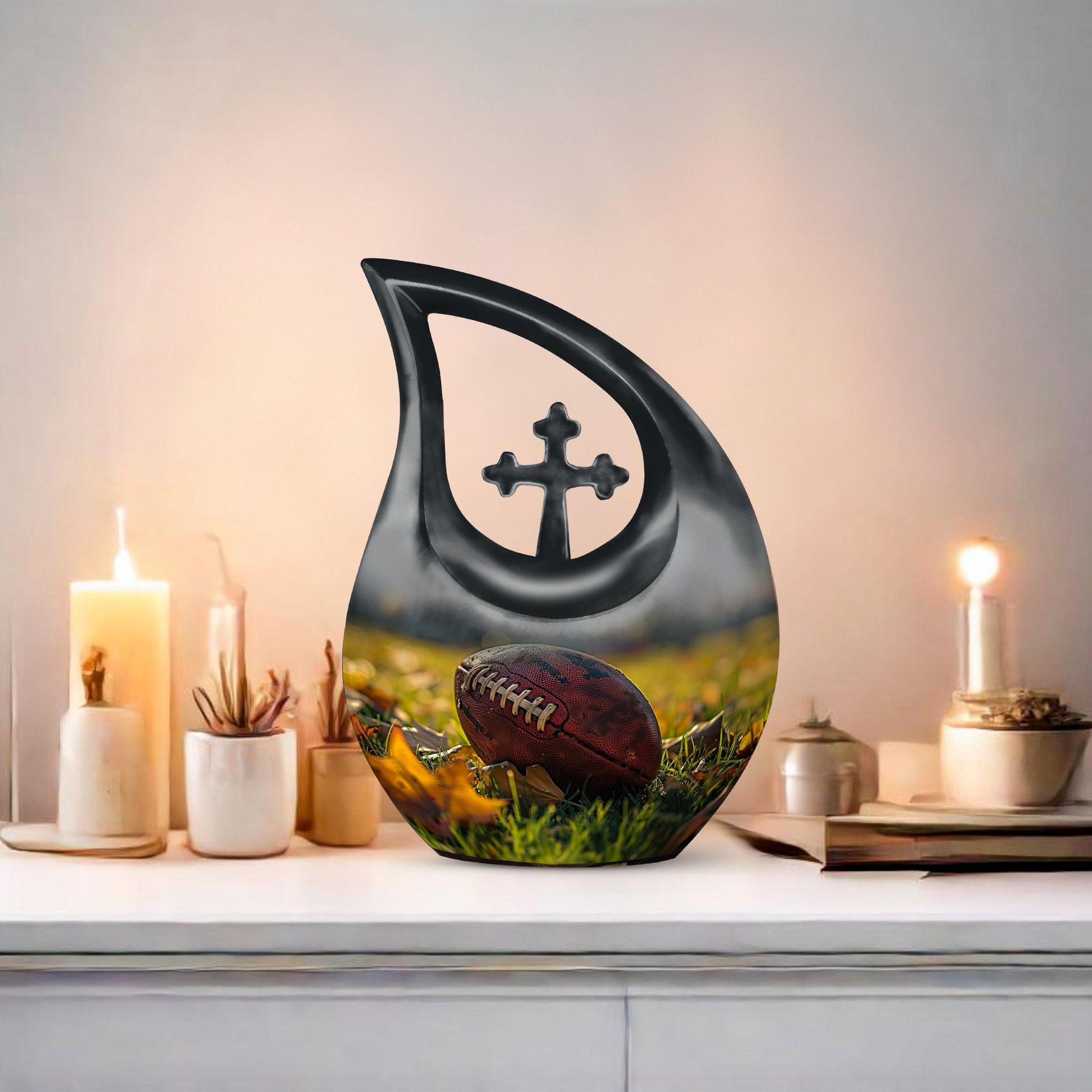 10-inch Aluminium Football Urn 