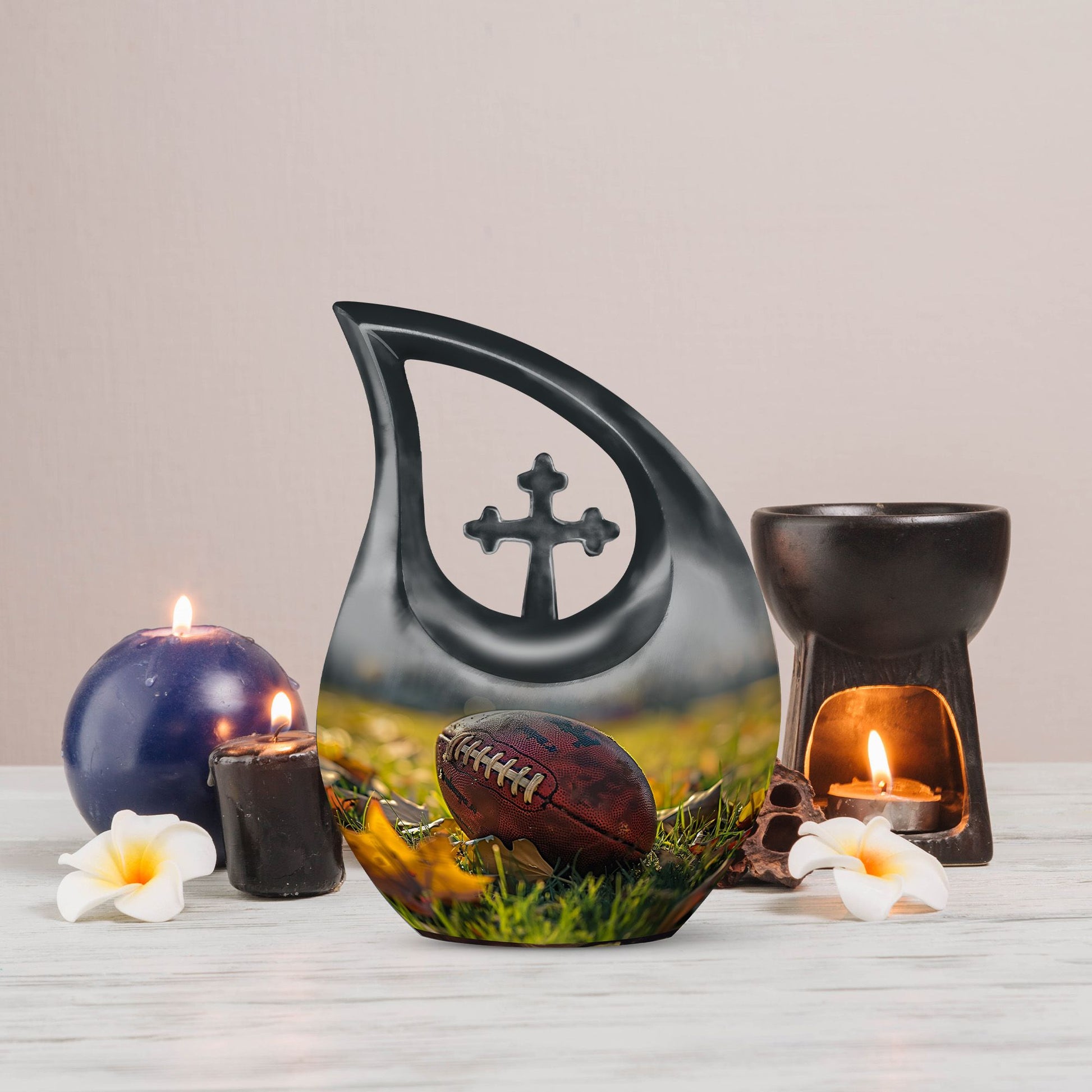 10-inch Aluminium Football Urn 