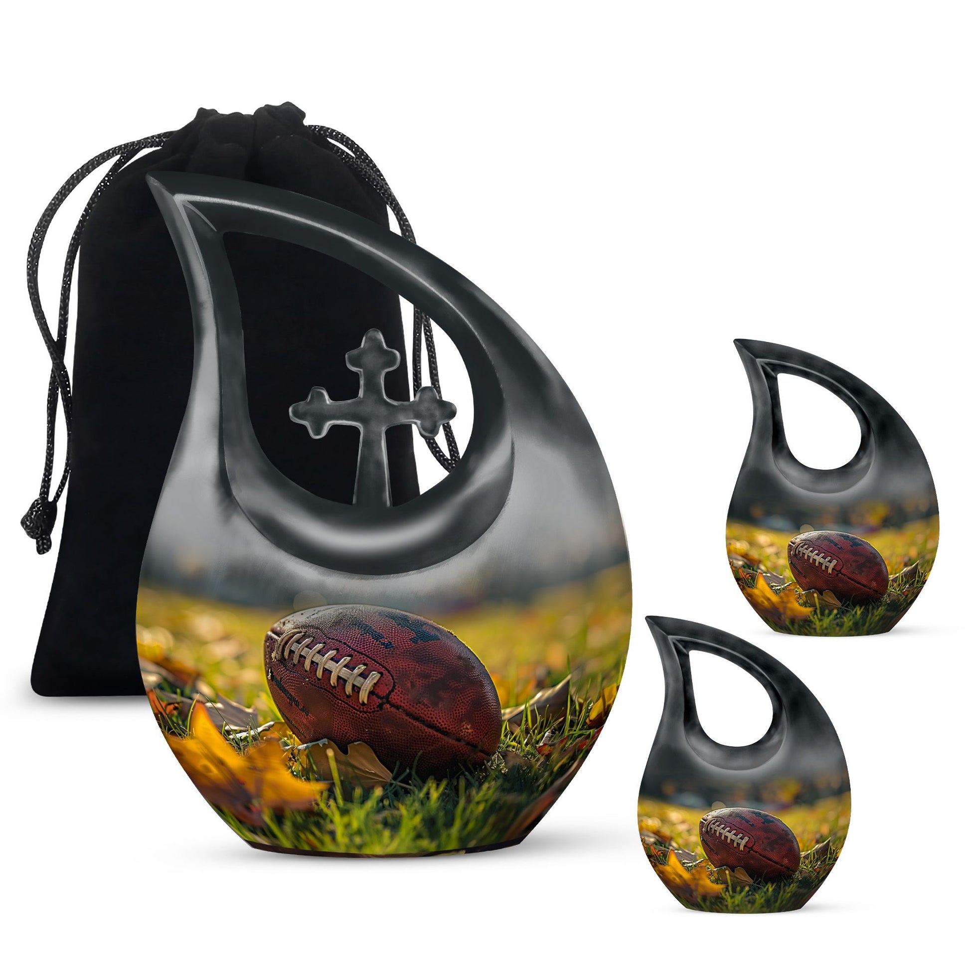 10-inch Aluminium Football Urn 