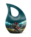 10 inch Football-themed Modern Urn 