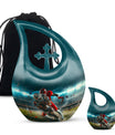10 inch Football-themed Modern Urn 