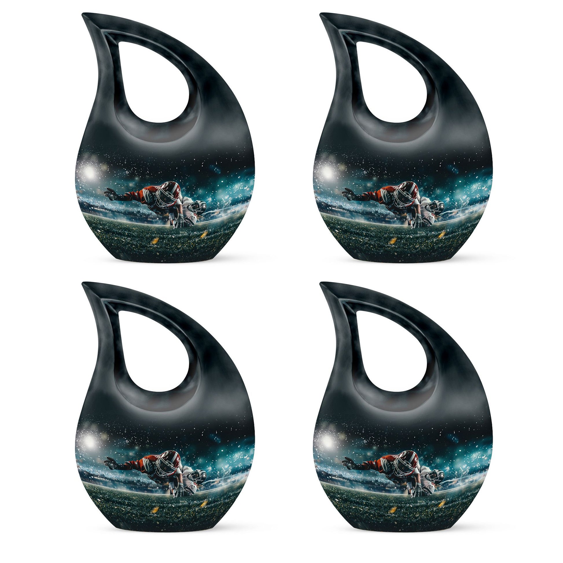 10-inch Football Themed Custom Mom Urn