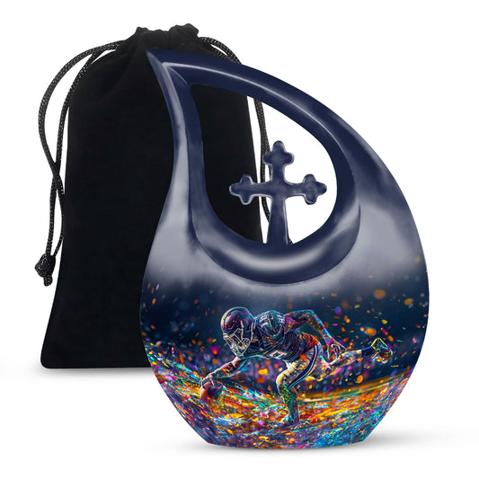 10-inch Football Urn 