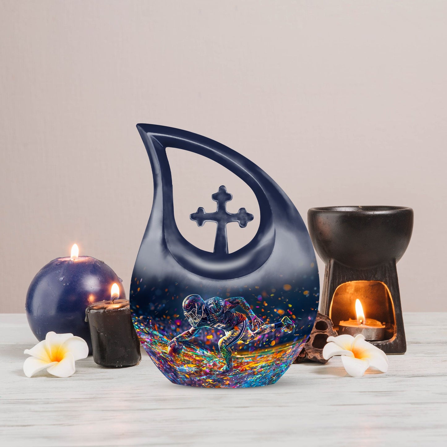 10-inch Football Urn 