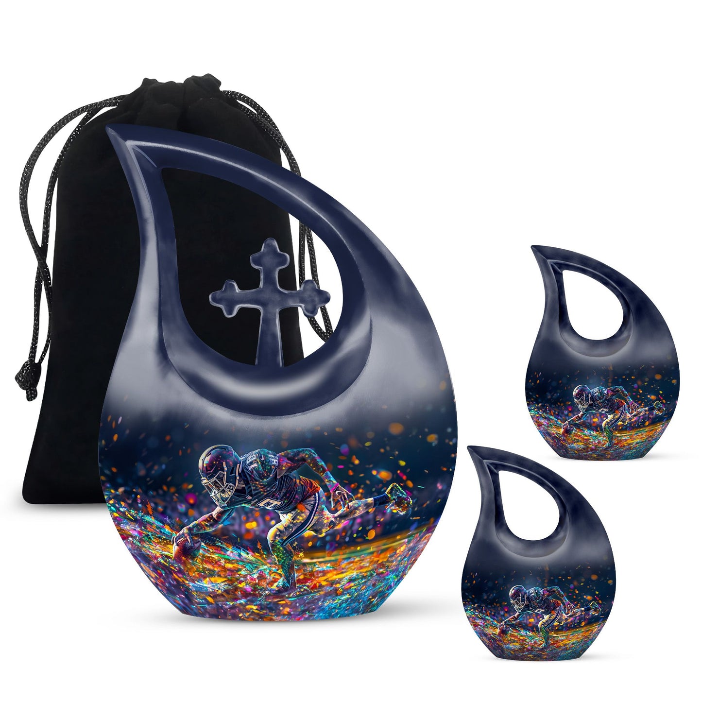 10-inch Football Urn 