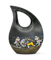 10 Inch, Aluminium Football-theme Cross Drop Urn