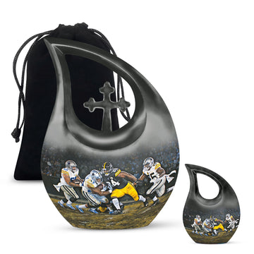 10 inch large Urn with 1 Keepsake 3 Inch Urn