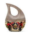 10-inch Stained Football Urn