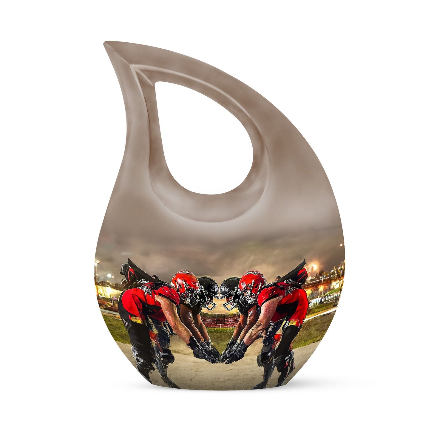 10-inch Stained Football Urn