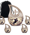 10-inch Football-themed Cross Drop Aluminium Companion Urn