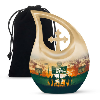 10-inch football Urn 
