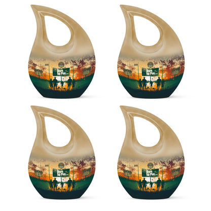 10-inch football Urn 