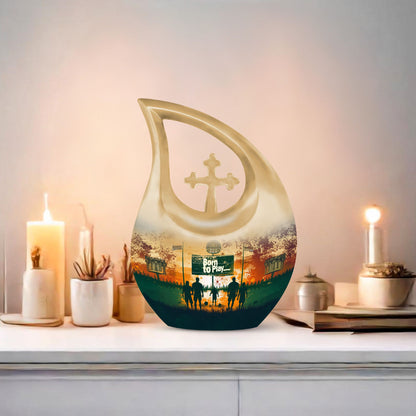 10-inch football Urn 