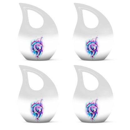 10-inch Fish-themed Cross Drop memorial urn