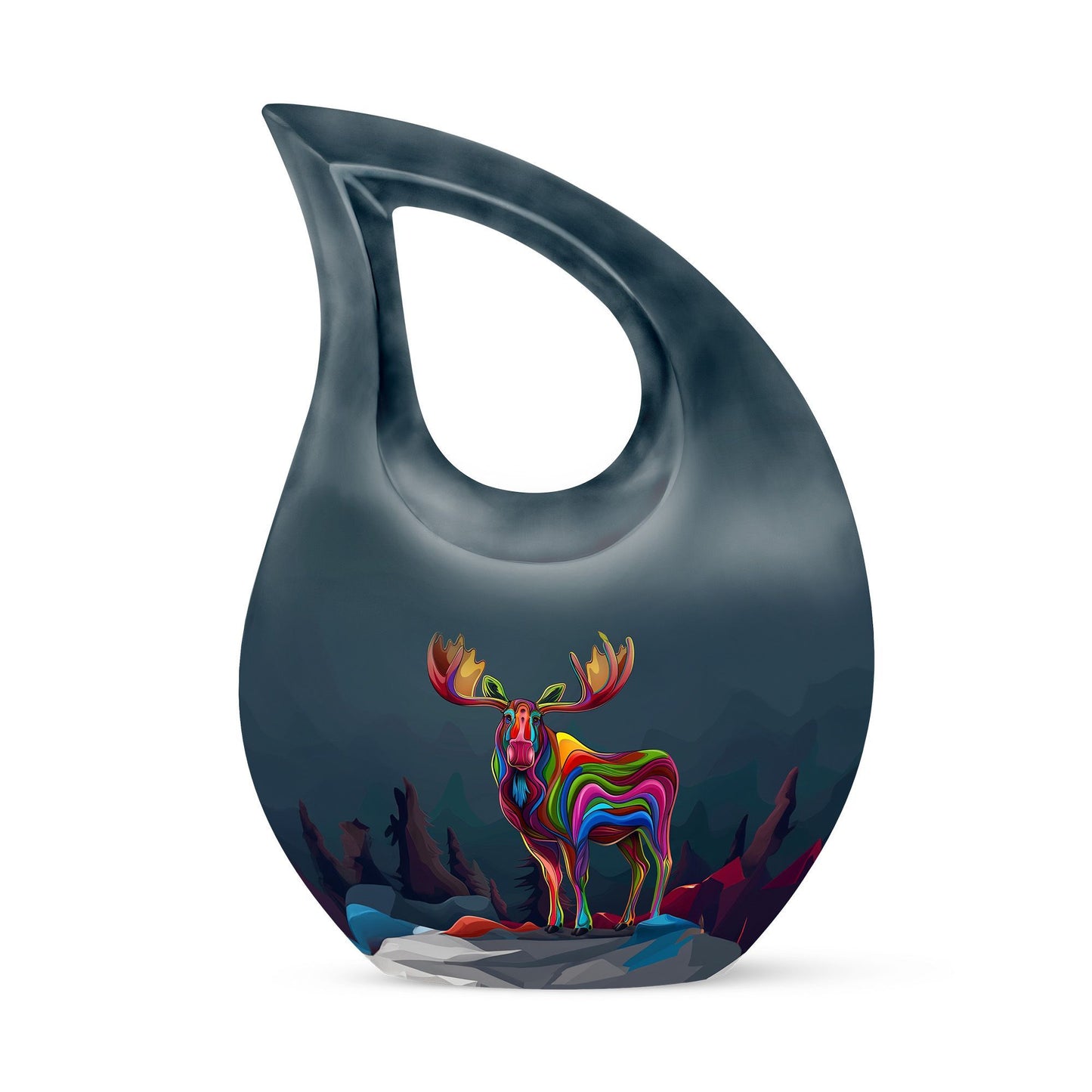 Moose Walking Urn