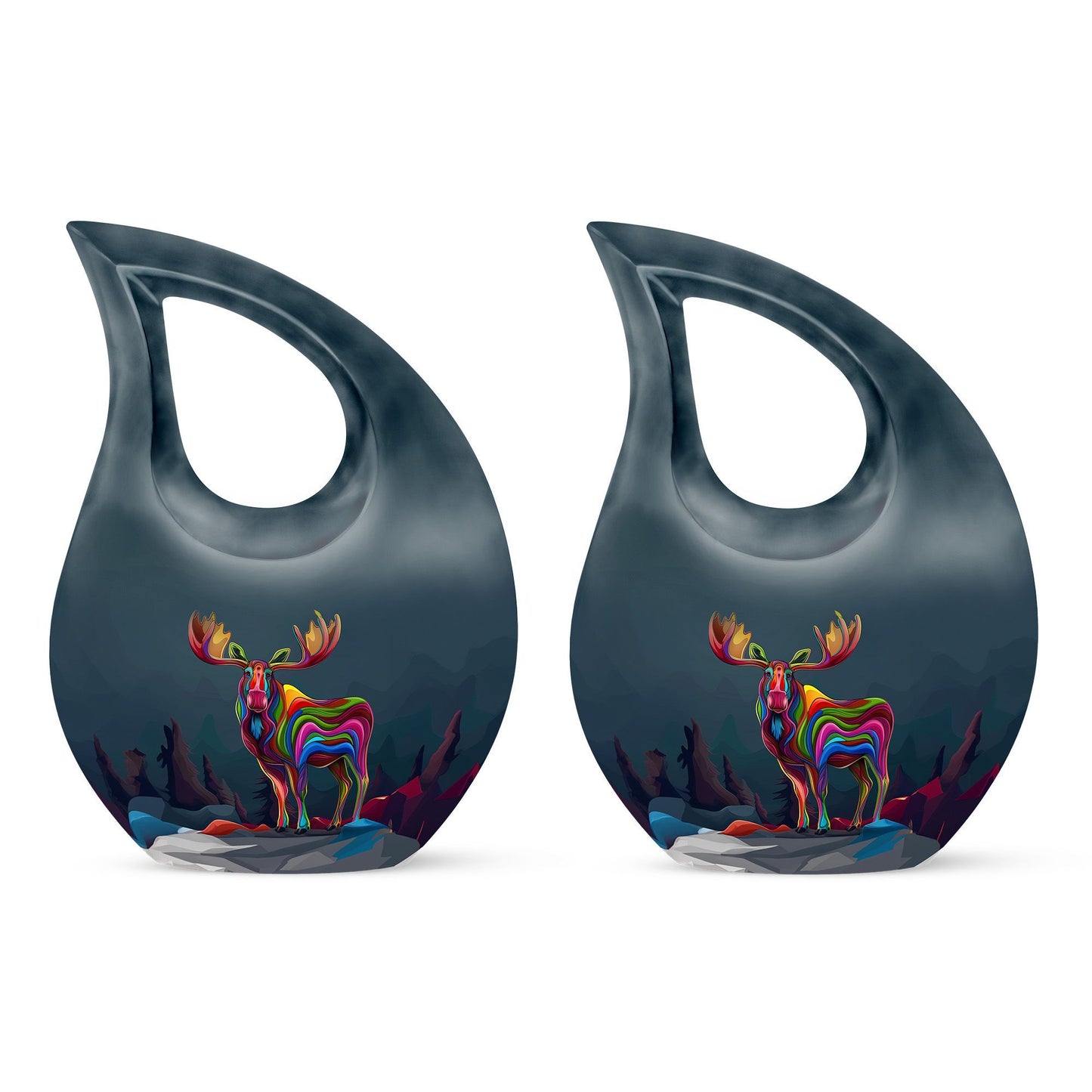 Moose Walking Urn
